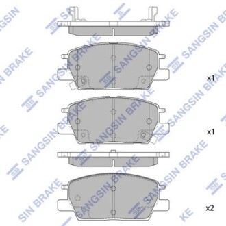 Колодки гальмівні Hi-Q (SANGSIN) SP1981