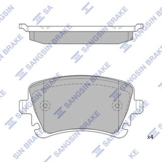 Кт. Тормозные колодки дисковые Hi-Q (SANGSIN) SP2112-R