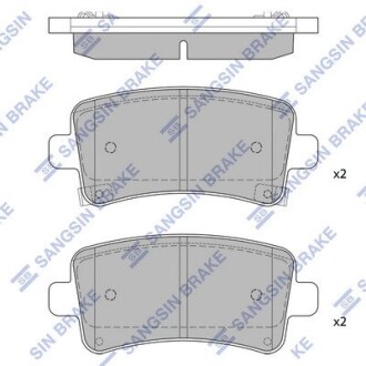 Кт. Тормозные колодки дисковые Hi-Q (SANGSIN) SP2135