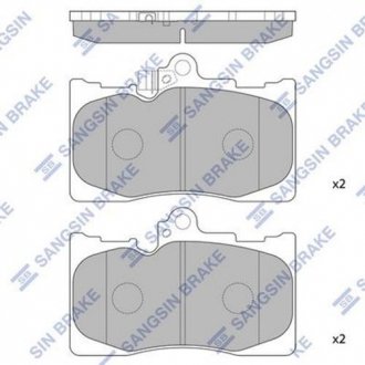 Комплект тормозных колодок - дисковые Hi-Q (SANGSIN) SP2302 (фото 1)