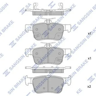 Кт. Тормозные колодки дисковые Hi-Q (SANGSIN) SP4127