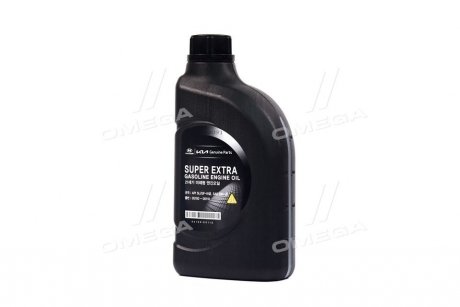 Масло моторное Super Extra Gasoline 1L (вид Полусинтетическое API -SL) Hyundai/Kia/Mobis 0510000110 (фото 1)