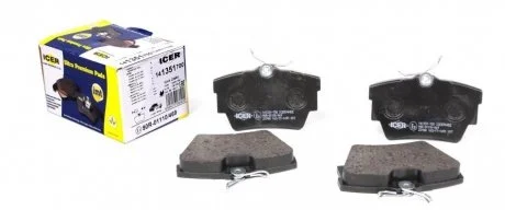 Колодки тормозные ICER 141351-700