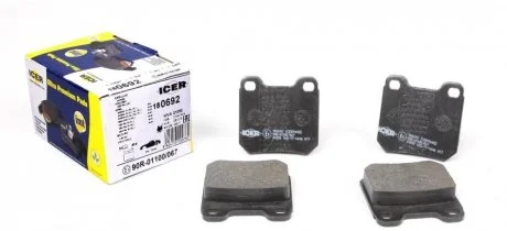 Колодки тормозные ICER 180692