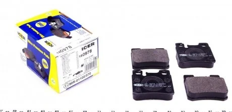 Колодки тормозные ICER 180978