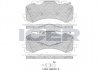 Комплект гальмівних колодок (дискових) 182281