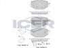 Комплект гальмівних колодок (дискових) 182371