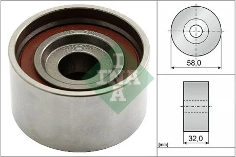 Ролик (без кронштейна) ременя ГРМ Hyunday Tucson / Santa Fe 2.0CRDI 06- INA 531 0582 10
