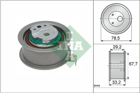 Натяжной ролик, ремень ГРМ INA 531 0927 10
