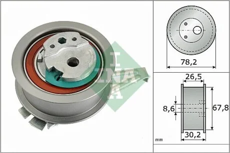 Ролик натяжний ременя ГРМ INA 531 0929 10
