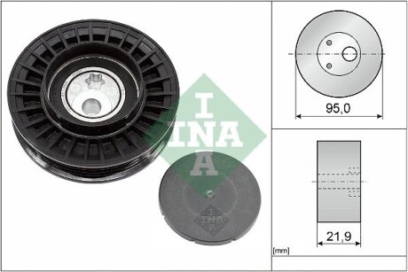 Натяжний ролик, поліклиновий ремінь INA 531 0963 10