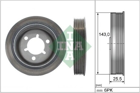 Шків коленвалу INA 544 0145 10