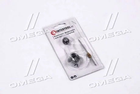 Комплект форсунки 1.0мм для краскопульта LVMP mini PT-0129 (дюза, воздушная головка, игла) Intertool PT-2108