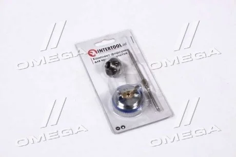 Комплект форсунки 1.3мм для краскопультов HVLP II PT-0100, РТ-0105, РТ-0105D (дюза, воздушная головка, игла) Intertool PT-2113