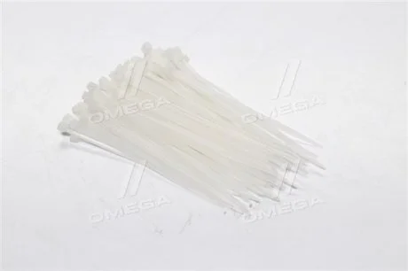 Хомут пластиковий 2,5x100мм, (100 шт / упак), білий (в-во INTERTOOL) Intertool TC-2510