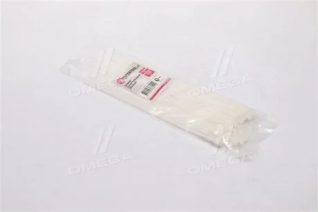 Хомут пластиковий 3,6x250 мм, (100 шт/упак), білий INTERTOOL Intertool TC-3625