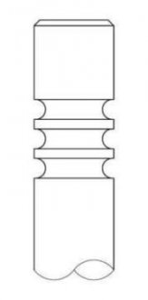 Клапан IN MB M104 / M111 / M120 35X7X101.50 Intervalves 2906.032 (фото 1)