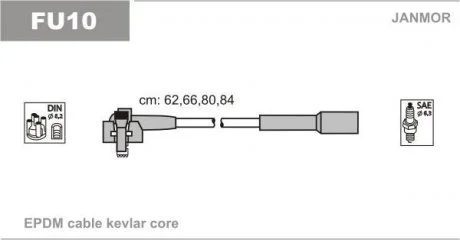 К-кт В-В дротів Ford Escort, Fiesta, Orion 1,1.1,3-1,3 Janmor FU10