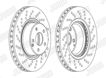 Диск гальмівний MERCEDES Jurid 562101JC1