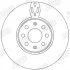 Тормозной диск передний Fiat Doblo / Punto / Opel Corsa Jurid 562297JC (фото 2)
