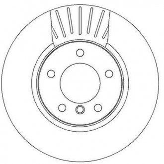 Тормозной диск передний BMW 5 series Jurid 562320JC (фото 1)