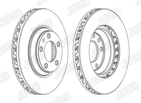 Гальмівний диск передній VW TOUAREG AUDI Q7 PORSCHE CAYENNE/PANAMERA Jurid 562360JC1