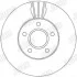 Тормозной диск передний VOLVO C30/C70/S40/V50 FORD C-MAX/FOCUS/GRAND C-MAX Jurid 562364JC (фото 2)
