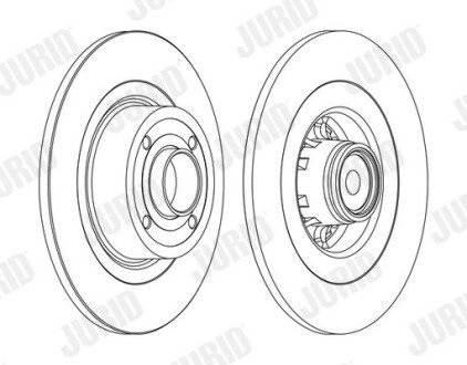 Гальмівний диск Jurid 562379J1 (фото 1)