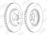 Тормозной диск передний MERCEDES-BENZ CLS/E SAAB 9-3 Jurid 562386JC1 (фото 2)