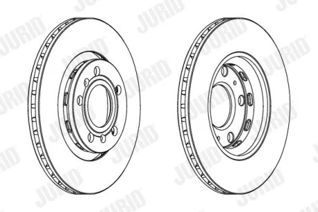 Диск гальмівний AUDI,VOLKSWAGEN Jurid 562514JC