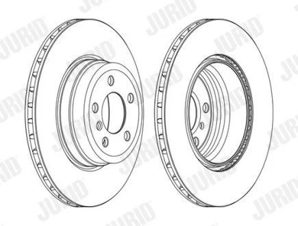 Гальмівний диск BMW X5 (E70) / X6 (E71,E72,F16,F86) Jurid 562523JC1