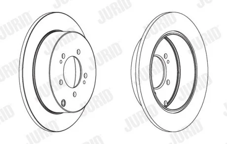 Тормозной диск Citroen C4,C-Crosser/ Mitsubishi Outlander II/ Peugeot 4007/4008 Jurid 562527JC