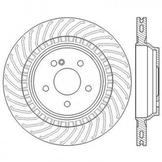 Гальмівний диск задній Mercedes S-Class (W221, W222, C216), SL (R230) Jurid 562568JC (фото 1)