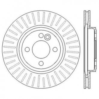 Гальмівний диск MINI Cooper (R56,R55,R57,R58,R59) Jurid 562570JC