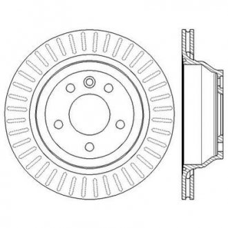 Тормозной диск задний VW MULTIVAN/TOUAREG/TRANSPORTER Jurid 562603JC (фото 1)