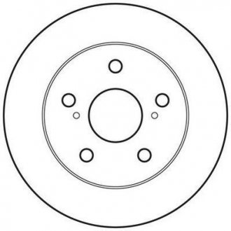 Гальмівний диск задній TOYOTA AURIS/COROLLA Jurid 562617JC (фото 1)