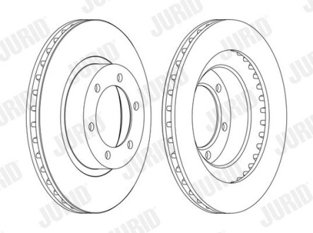 Гальмівний диск передній Toyota Land Cruiser Prado / Lexus GX Jurid 562743JC (фото 1)