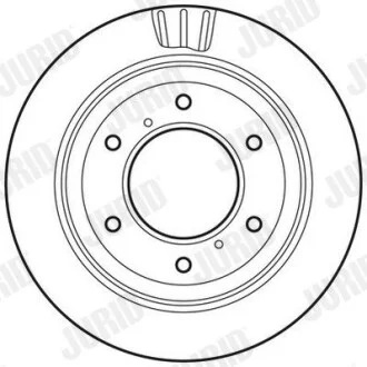 Диск гальмівний MITSUBISHI Jurid 562777JC