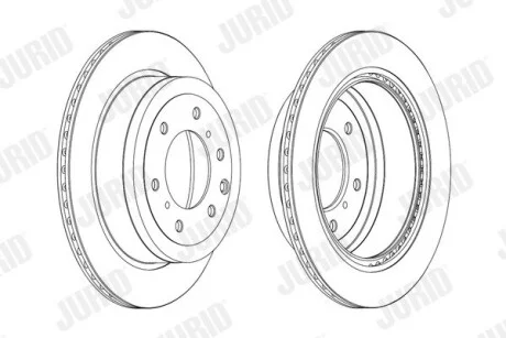 Диск гальмівний MITSUBISHI Jurid 562914JC