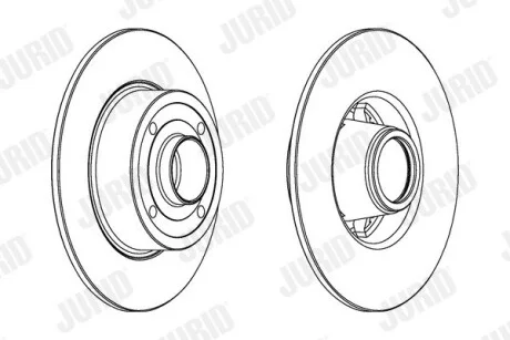 Диск гальмівний RENAULT Jurid 562939JC1