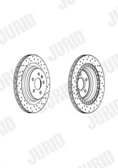 Гальмівний диск задній Mercedes M-Class (W166) ML Jurid 562956JC