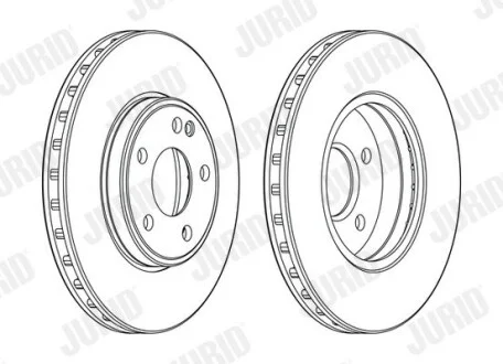 Диск гальмівний MERCEDES Jurid 563114JC