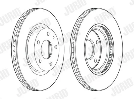 Диск гальмівний MAZDA Jurid 563119JC