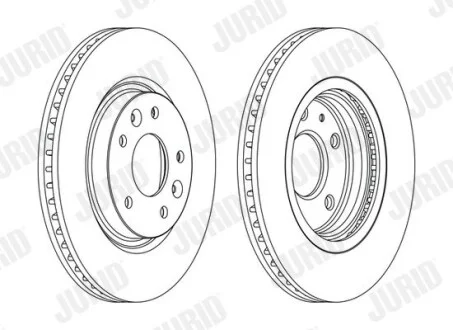 Тормозной диск передний NISSAN LEAF/QASHQAI/X-TRAIL RENAULT KADJAR/KOLEOS Jurid 563120JC