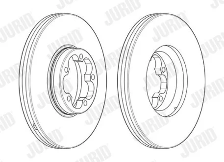 Тормозной диск передний FORD TRANSIT Jurid 563122J1