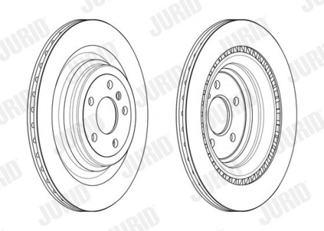 Диск гальмівний MERCEDES Jurid 563243JC