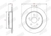 Гальмівний диск задній Totota C-HR, Camry, RAV 4, Yaris Cross, Corolla Cross / Lexus ES, NX, UX Jurid 563628JC (фото 2)