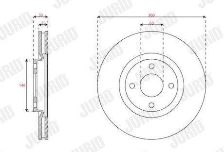 Гальмівний диск Jurid 563687JC (фото 1)