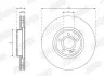 Гальмівний диск передній Mercedes A-Claas, B-Class, CLA, EQA, EQB, GLA, GLB Jurid 563754JC1 (фото 1)