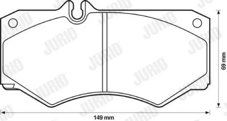 Колодки гальмівні MERCEDES Sprinter Jurid 571272J